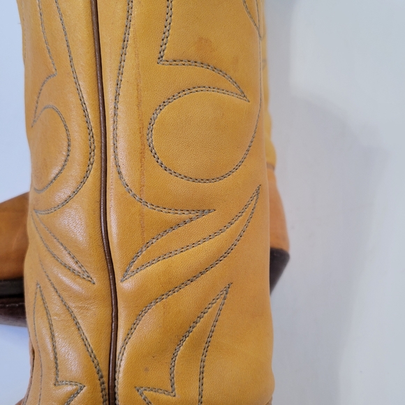 Stewart Boot Co. Men's 4.5/4 or Women's 6/5.5 Handmade Cowboy Western Boots Vtg - Picture 5 of 13